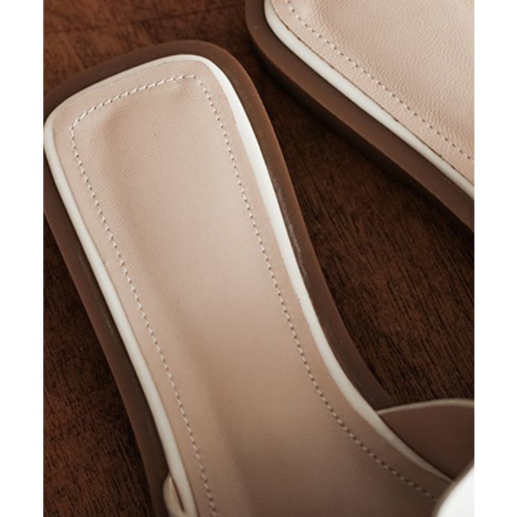 チェーンスクエアトゥぺたんこサンダル 【Jasmine】韓国ファッション ワンピ… | aimoha  | 詳細画像7 