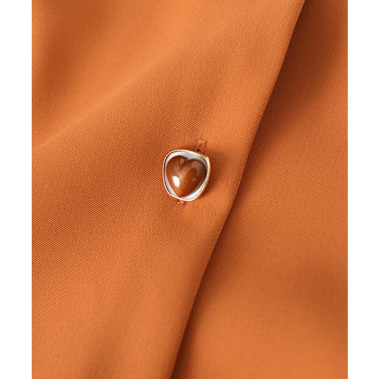 ノーカラーフロントデザインブラウス 長袖シャツ 韓国ファッション | aimoha  | 詳細画像17 