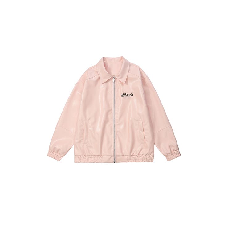 HOOK】for girls オーバーサイズPUレザージャケット[品番