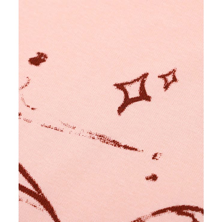 【HOOK】for girls 裾シャーリングリボンプリント半袖TEE | HOOK | 詳細画像9 