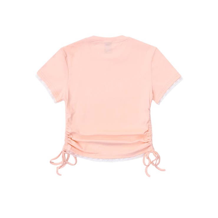 【HOOK】for girls 裾シャーリングリボンプリント半袖TEE | HOOK | 詳細画像5 