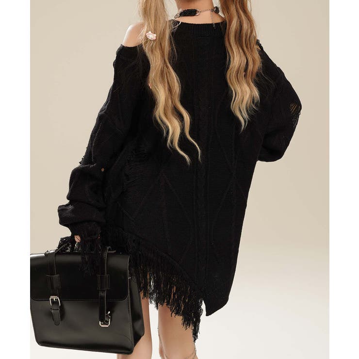 【HOOK】for girls アシンメトリーバタフライフリンジカットソー | HOOK | 詳細画像30 