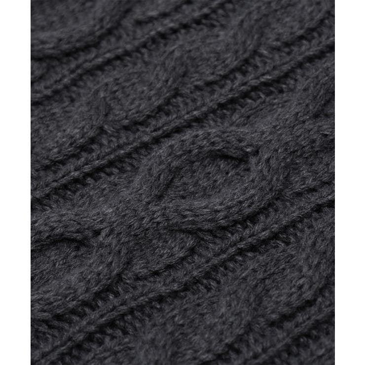 for girls ペイントプリントケーブル編みダメージニット | HOOK | 詳細画像15 