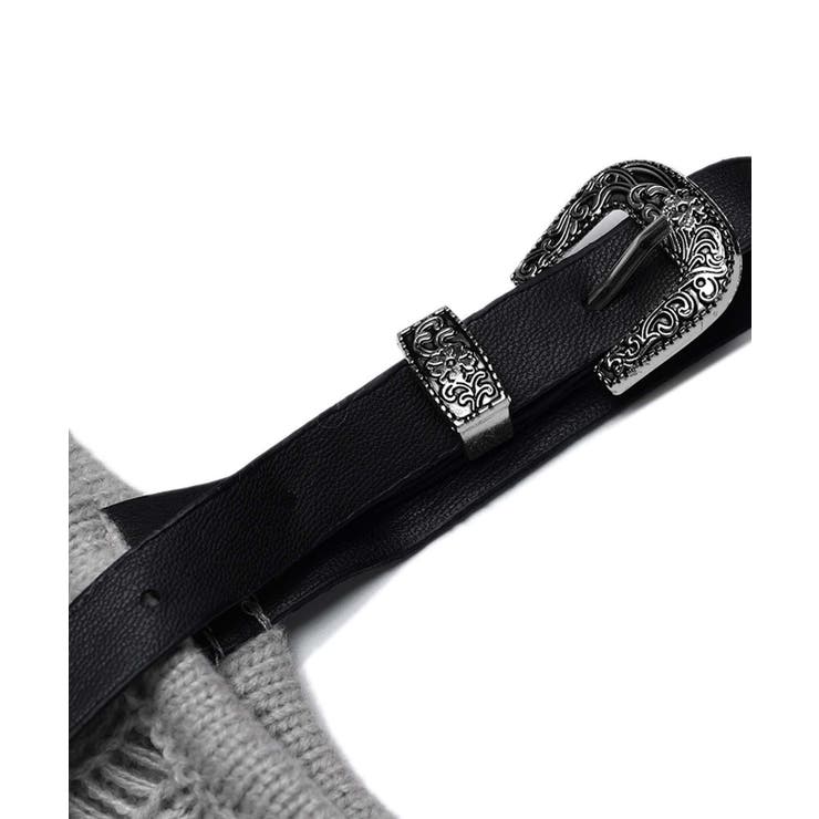 【HOOK】for girls リボンプリントオープンショルダーニットソー | HOOK | 詳細画像14 