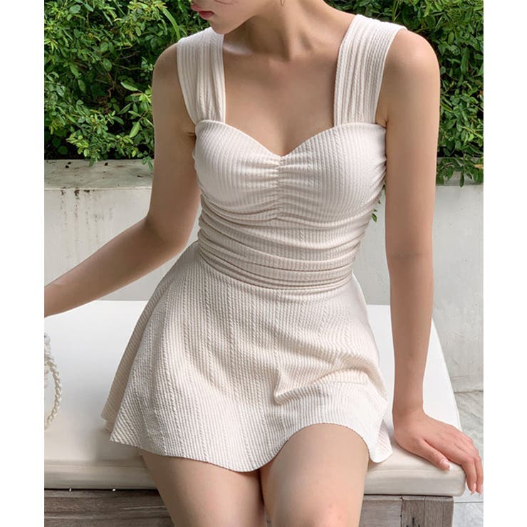 BORA AURA シャーリングキャミワンピース体型カバー水着 | aimoha  | 詳細画像6 