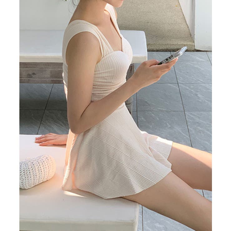BORA AURA シャーリングキャミワンピース体型カバー水着 | aimoha  | 詳細画像11 