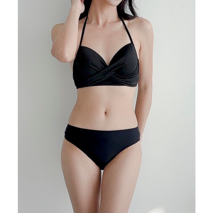 BORA AURA 3点セット ホルターネックフリル体型カバー水着ビキニ | aimoha  | 詳細画像13 