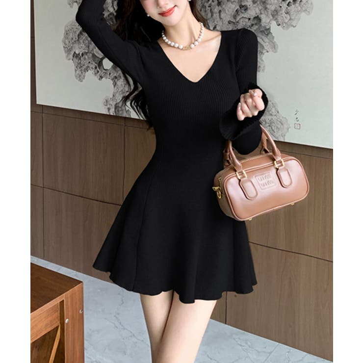 【Jasmine】ニットフレアミニワンピース Jasmine Grandiflo… | aimoha  | 詳細画像12 