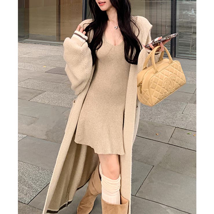 【Jasmine】ニットフレアミニワンピース Jasmine Grandiflo… | aimoha  | 詳細画像6 