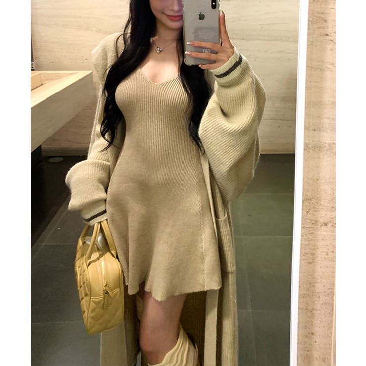 【Jasmine】ニットフレアミニワンピース Jasmine Grandiflo… | aimoha  | 詳細画像7 