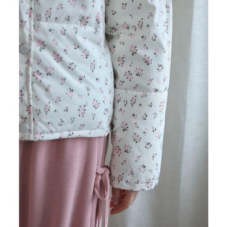 【Jasmine】花柄スタンドカラーダウンジャケットショート丈 Jasmine … | aimoha  | 詳細画像30 