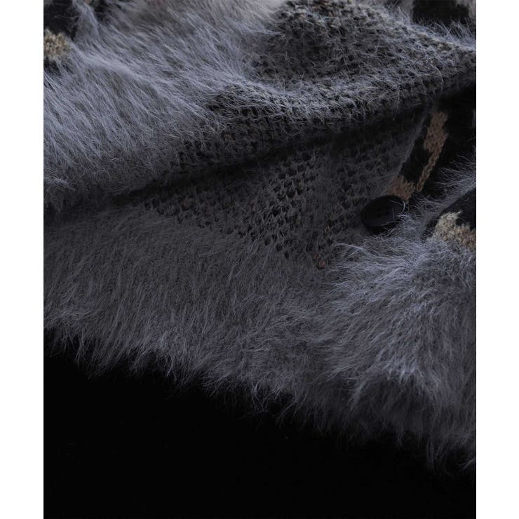HOOK -select- レオパード柄シャギーカーディガン【AW】 | HOOK | 詳細画像12 