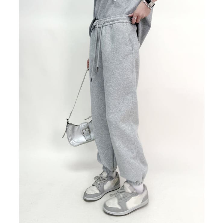 グレー | シンプルスウェットパンツ | aimoha 