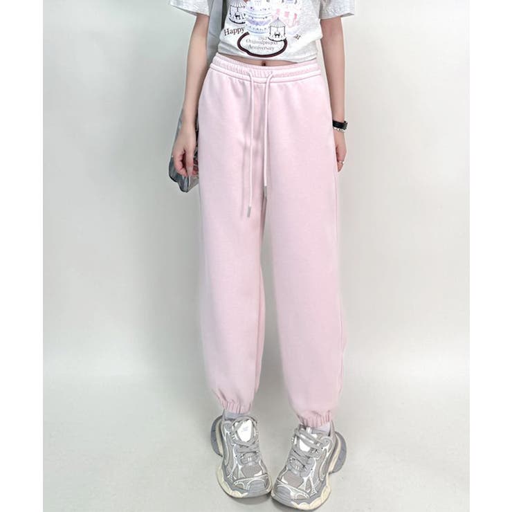 ピンク | シンプルスウェットパンツ | aimoha 