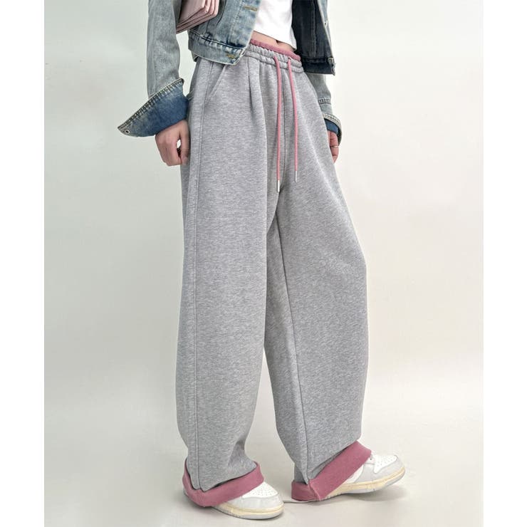 配色アクセントカラーワイドパンツ | aimoha  | 詳細画像6 