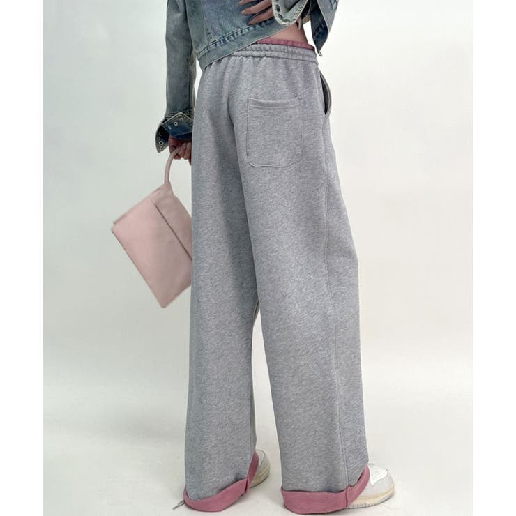 配色アクセントカラーワイドパンツ | aimoha  | 詳細画像7 