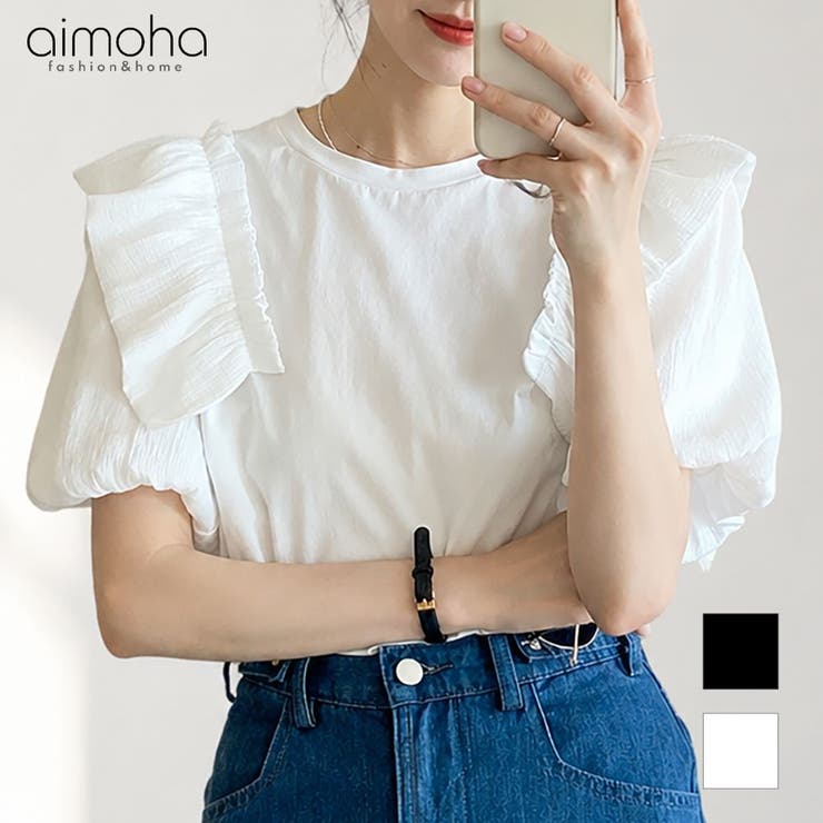 パフスリーブTシャツ | aimoha  | 詳細画像1 