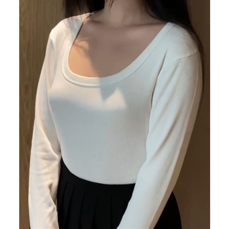 スクエアネックリブトップス | aimoha  | 詳細画像18 