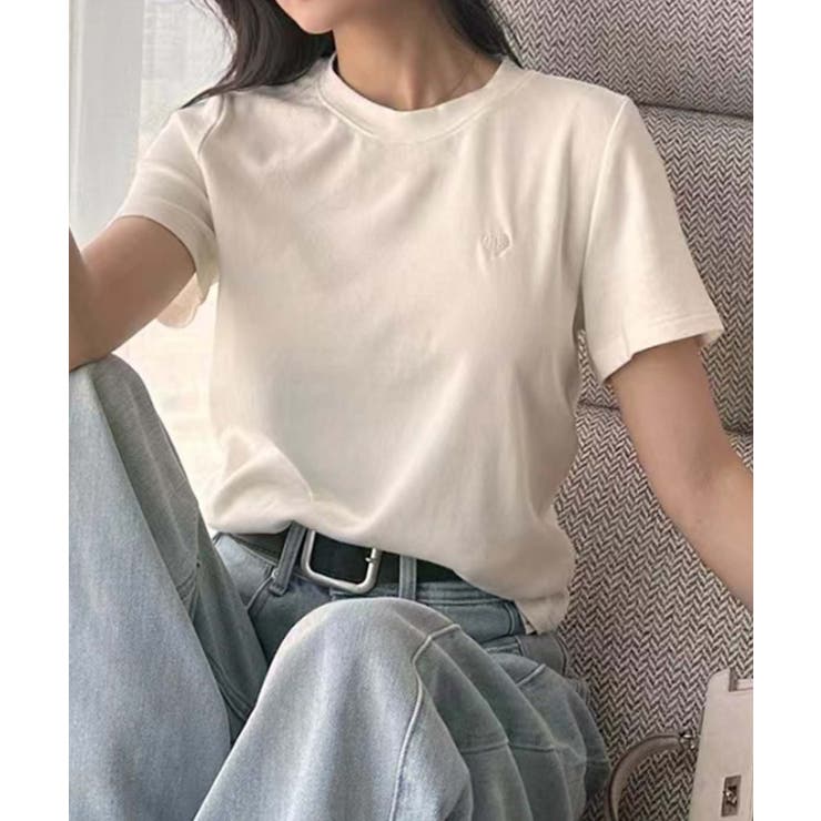 ハートポイントベーシックレーヨンTシャツ | aimoha  | 詳細画像6 