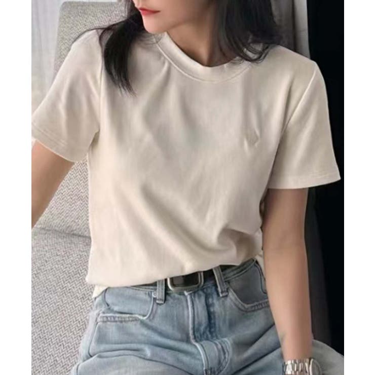 ハートポイントベーシックレーヨンTシャツ | aimoha  | 詳細画像7 