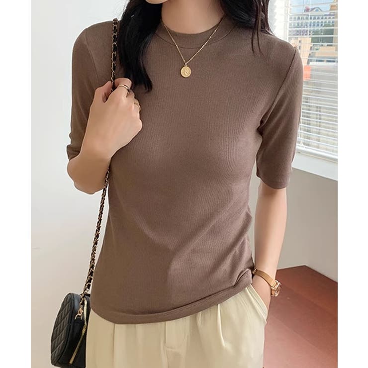 モカ | ドレープデザインTシャツ | aimoha 