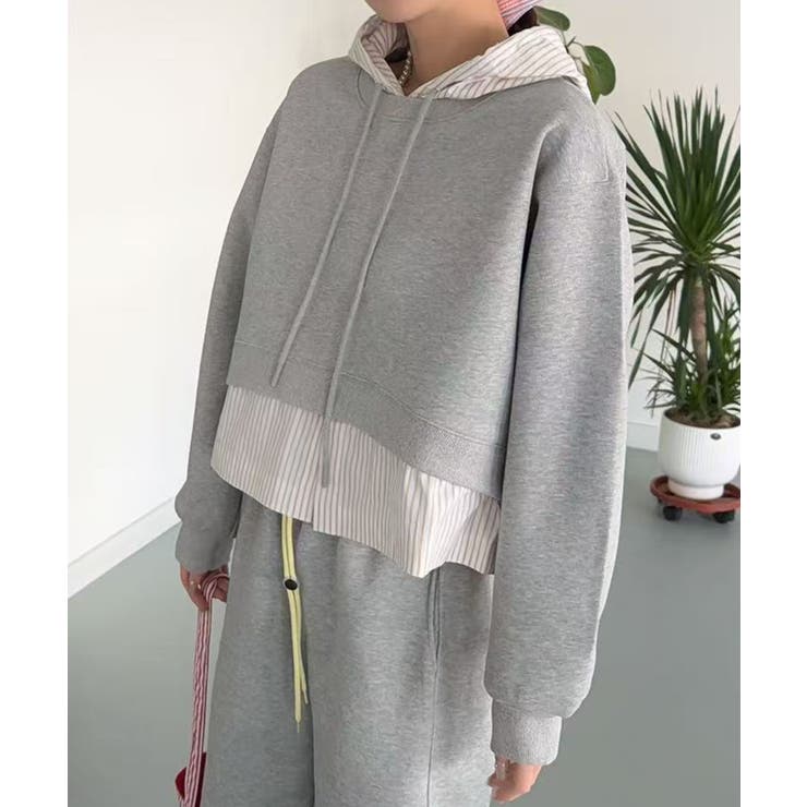 【Banico】フリルヘム付きフードパーカー | aimoha  | 詳細画像8 