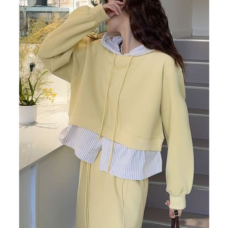 【Banico】フリルヘム付きフードパーカー | aimoha  | 詳細画像9 