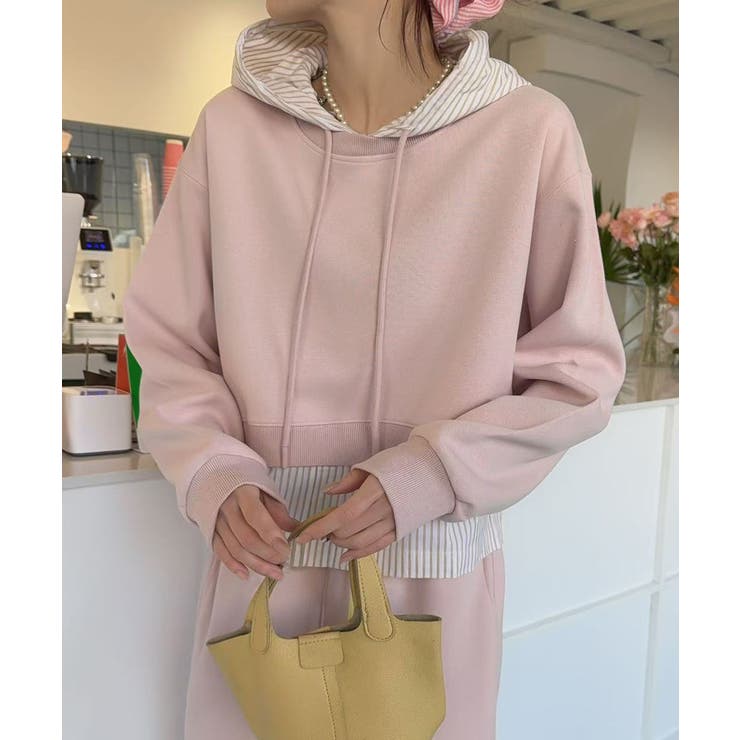 【Banico】フリルヘム付きフードパーカー | aimoha  | 詳細画像5 