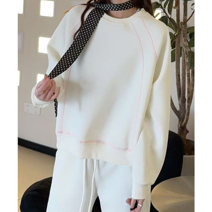 ホワイト | シンプルスウェット | aimoha 