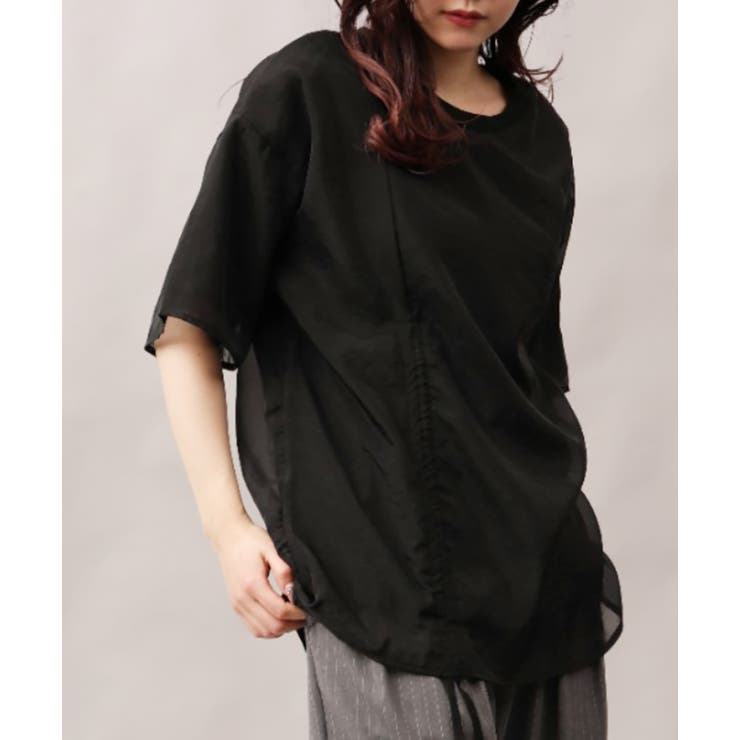 Amazon | [X-CHEN] アシンメトリー Tシャツ レディース 七分袖