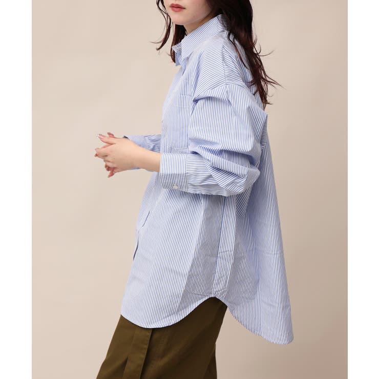 ライトブルー | バックギャザーブラウス | aimoha 