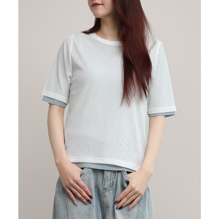 シアーテレコTシャツ 2枚SET | aimoha  | 詳細画像2 