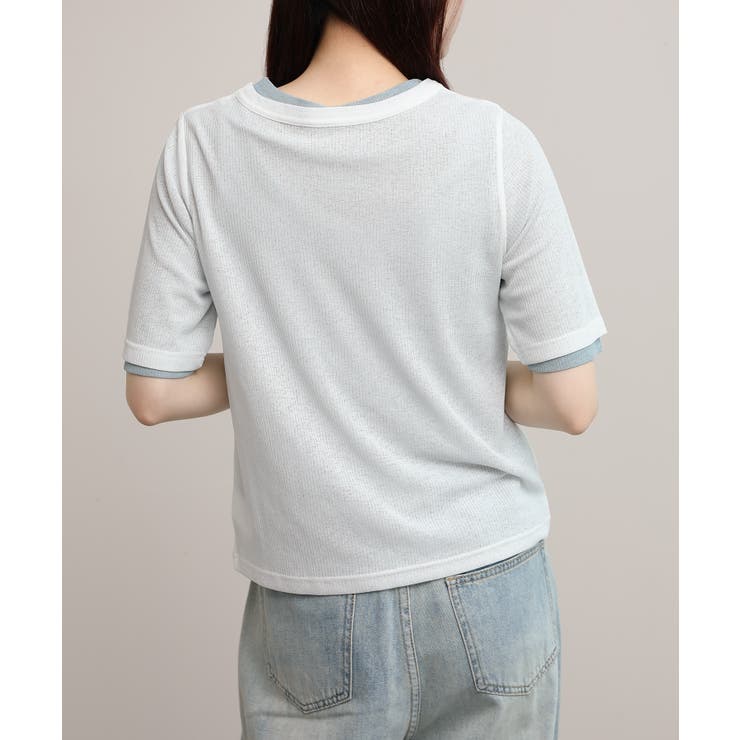 シアーテレコTシャツ 2枚SET | aimoha  | 詳細画像4 