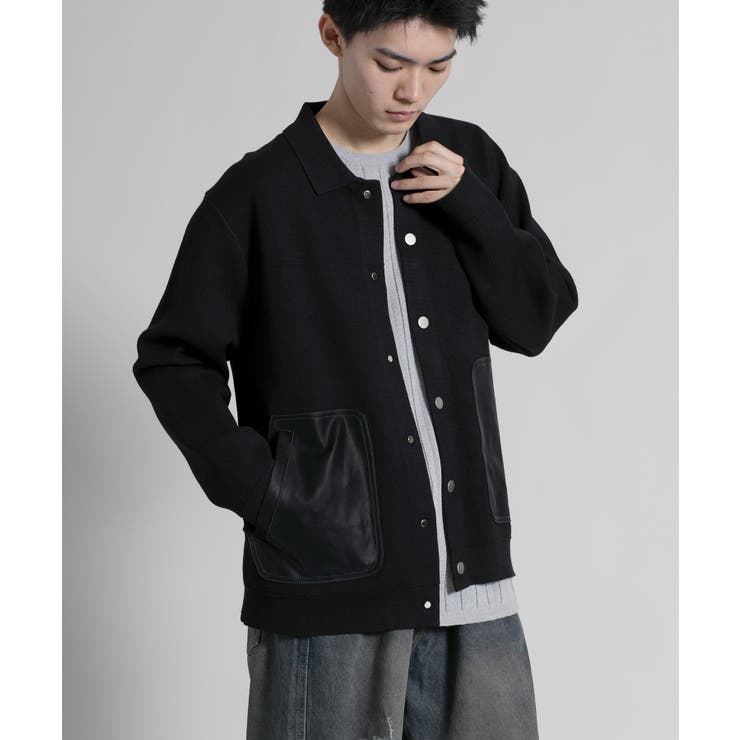 Chic Contrast Pocket | aimoha men | 詳細画像1 