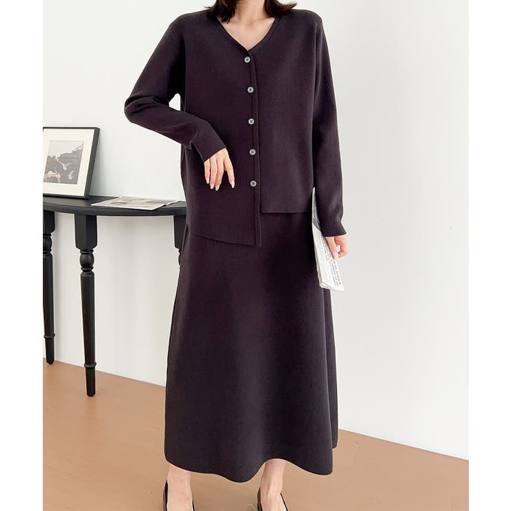 フェイクボタン付きトップスセットアップ | aimoha  | 詳細画像3 