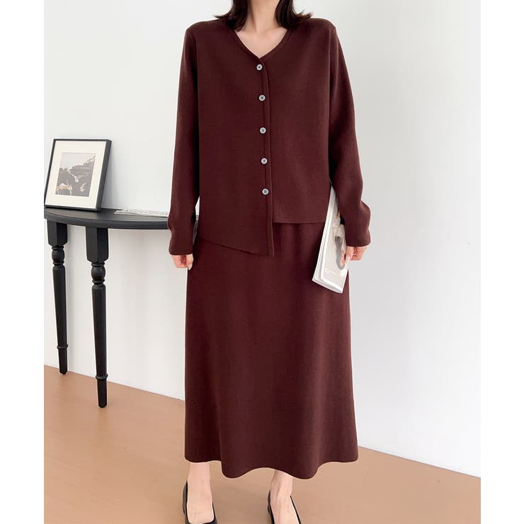 フェイクボタン付きトップスセットアップ | aimoha  | 詳細画像6 