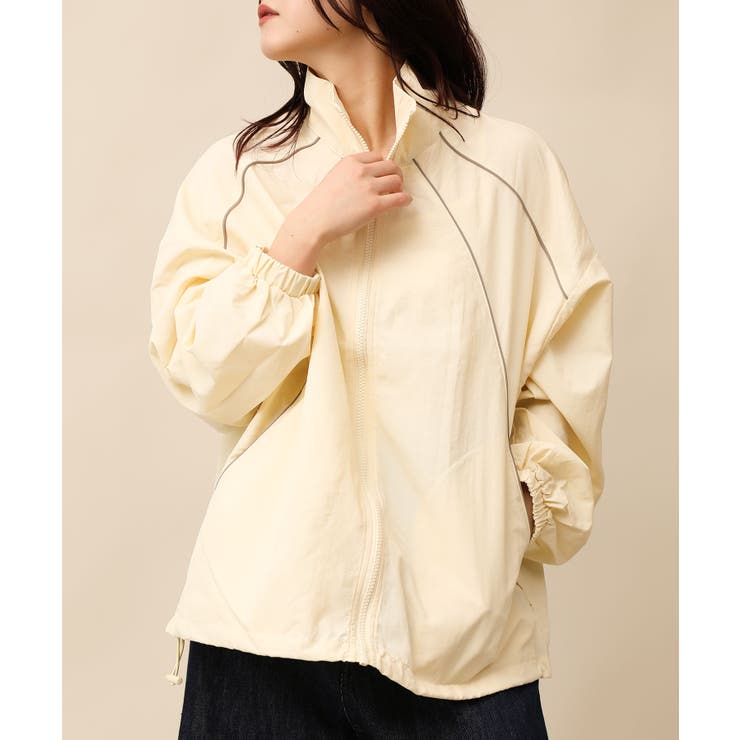 アイボリー | ドロストナイロンジャケット | aimoha 