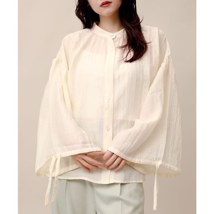 フレアスリーブシャツ | aimoha  | 詳細画像21 