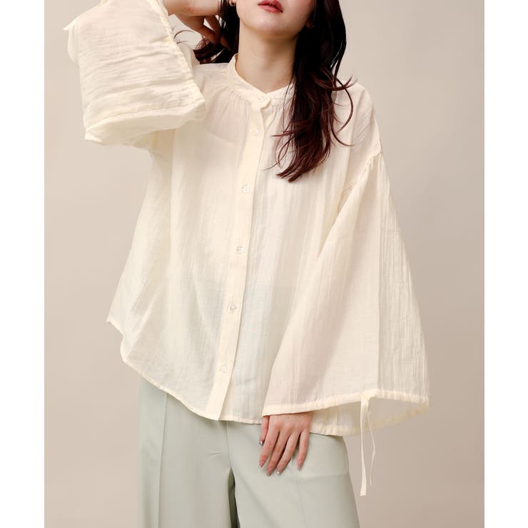 フレアスリーブシャツ | aimoha  | 詳細画像22 