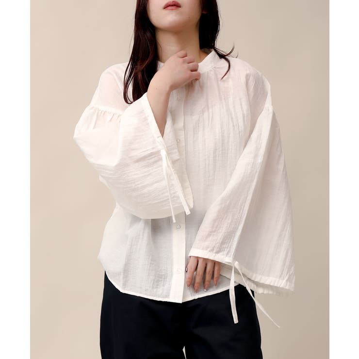 フレアスリーブシャツ | aimoha  | 詳細画像2 