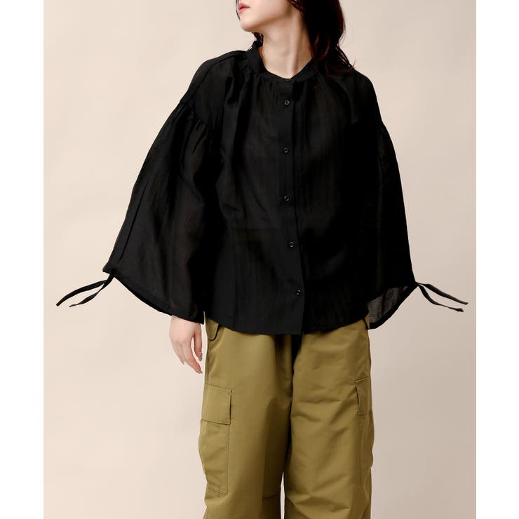 フレアスリーブシャツ | aimoha  | 詳細画像31 