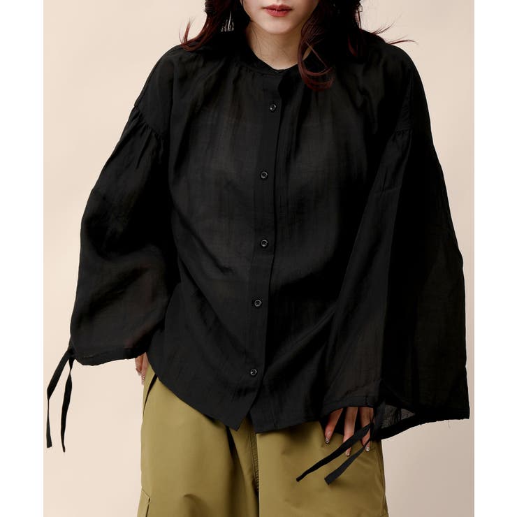 フレアスリーブシャツ | aimoha  | 詳細画像36 