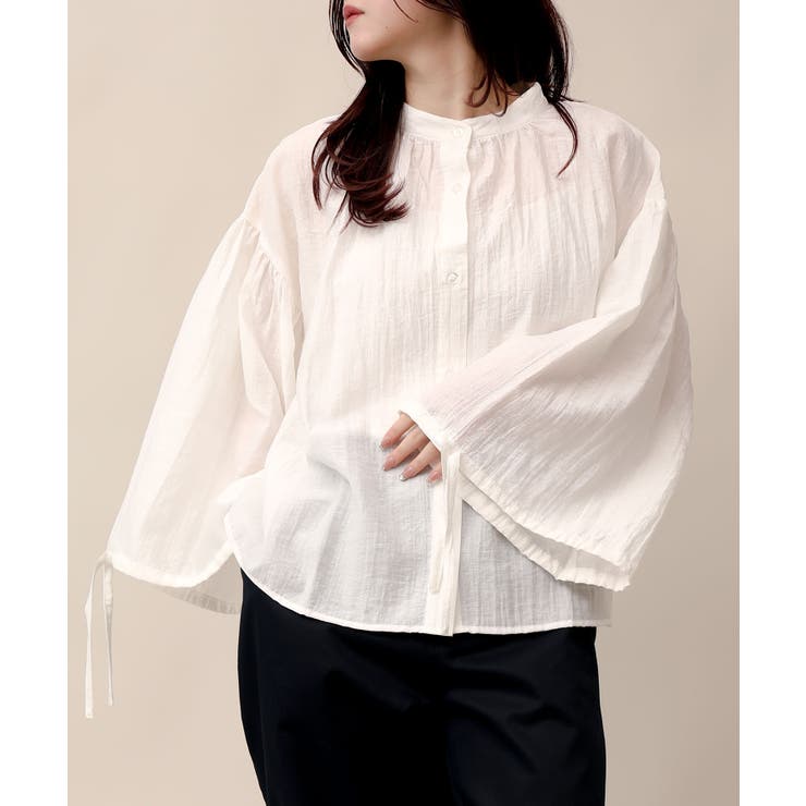 フレアスリーブシャツ | aimoha  | 詳細画像43 