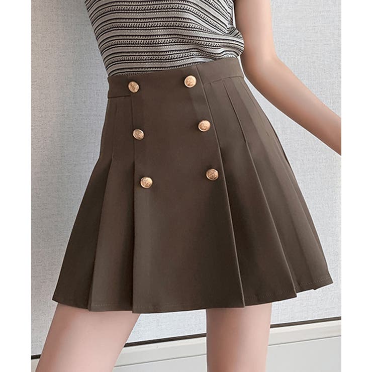 グレー | 【Jasmine】ハイウエストプリーツミニスカート Jasmine Grandi… | aimoha 