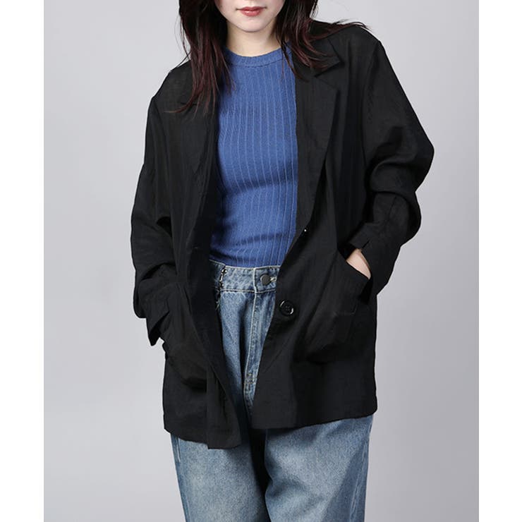 シアーテーラードジャケット | aimoha  | 詳細画像16 