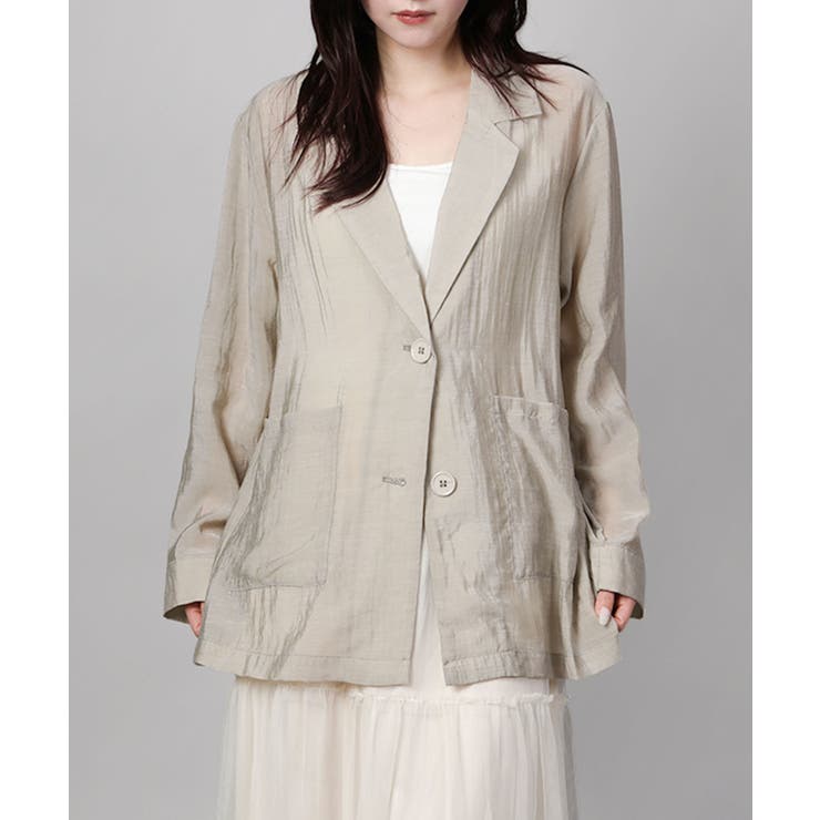 シアーテーラードジャケット | aimoha  | 詳細画像3 