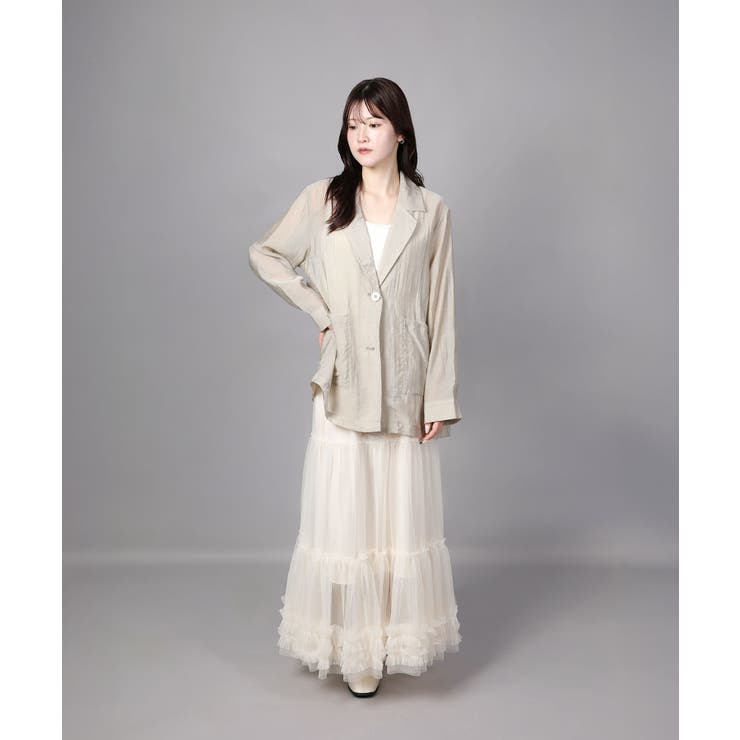 シアーテーラードジャケット | aimoha  | 詳細画像7 