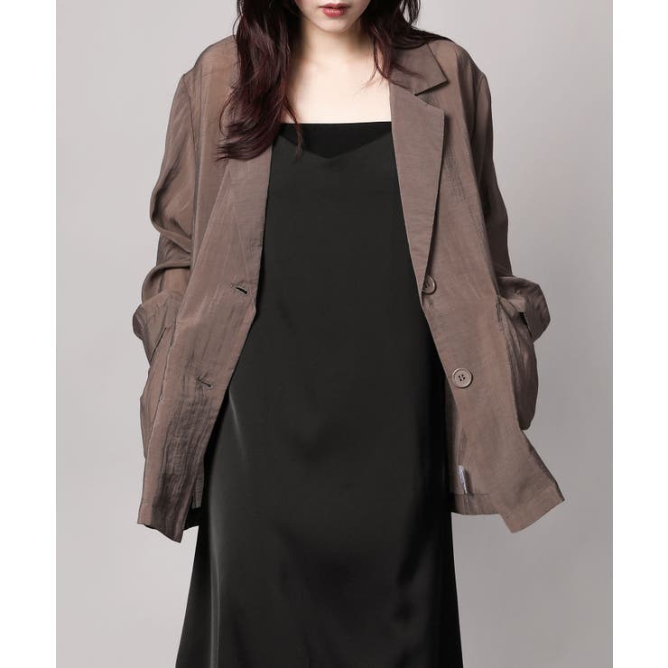 シアーテーラードジャケット | aimoha  | 詳細画像9 