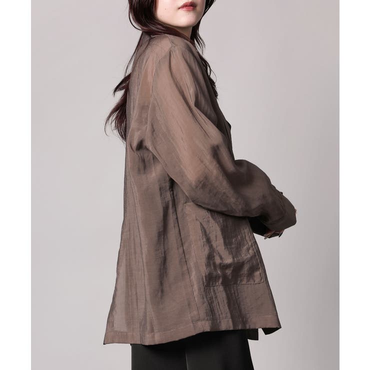 シアーテーラードジャケット | aimoha  | 詳細画像14 