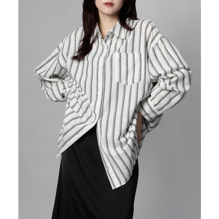 ストライプBIGシャツ | aimoha  | 詳細画像12 